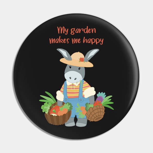 My garden makes me happy, cute picture with a gardener with his own grown vegetables Pin by marina63