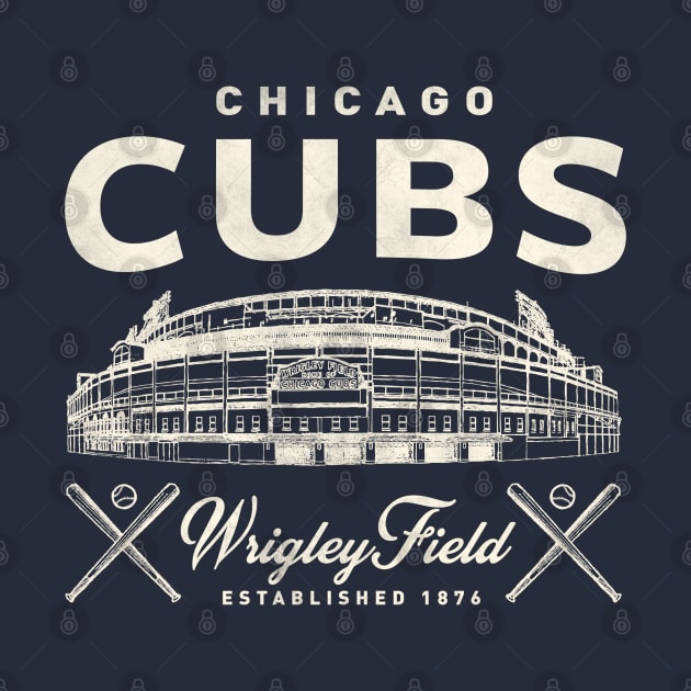 Cubs Wrigley Field 2 by Buck Tee by Buck Tee