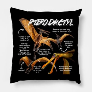 Pterodactyl Fun Facts Pillow