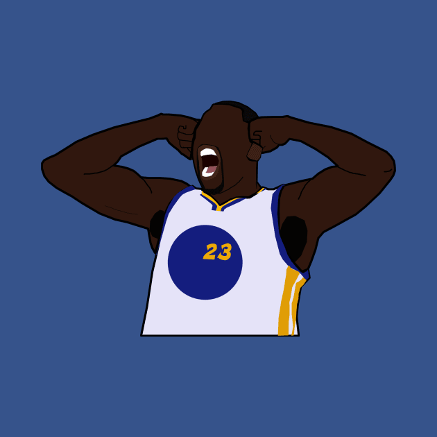 Draymond Green Screaming Flex Celebration - Golden State Warriors by xavierjfong