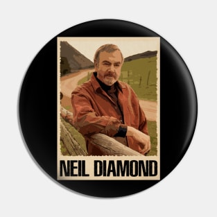 Classic Art Neil Pop Music Pin