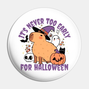 It is never too early for halloween Cute capybara ready for halloween Pin