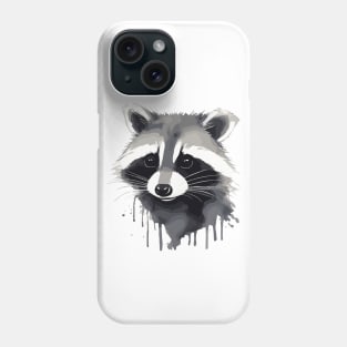 Raccoon watercolor Phone Case