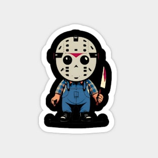 cute mad jason chibi Magnet