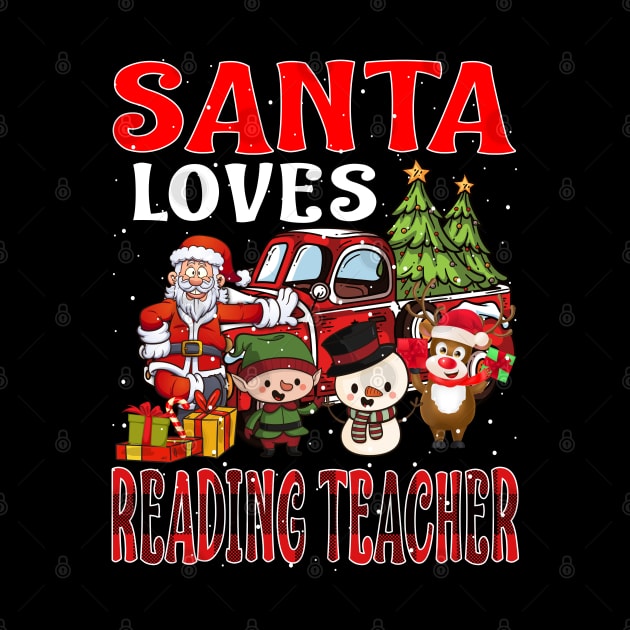 Santa Loves Reading Teacher by intelus