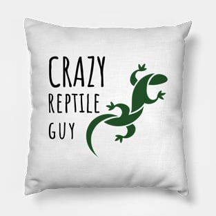 Crazy Reptile Guy Pillow