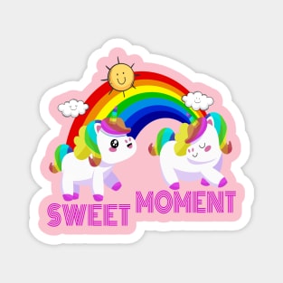 Unicorn Kawai Sweet Moment Design Magnet