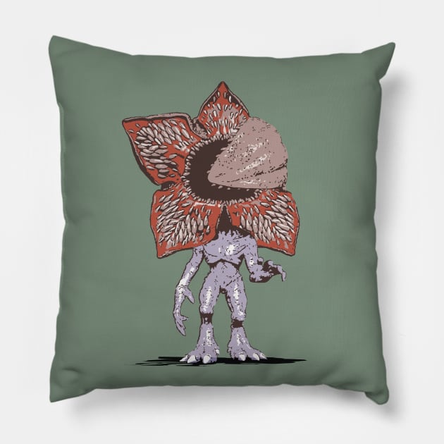 peekabooh! - cute demogorgon Pillow by Naive Rider