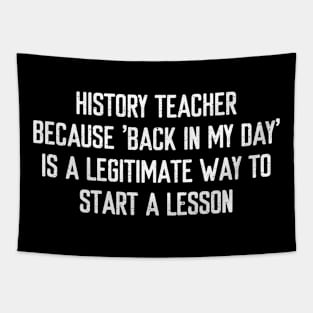 History Teacher Tapestry