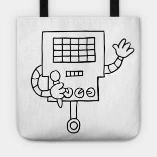 Mettaton Undertale Simple Black and White Design Tote