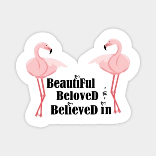 flamingo Couple Magnet