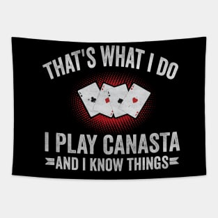 Funny canasta card game Tapestry