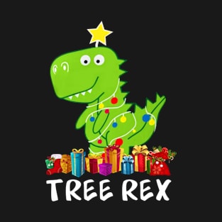 Tree Rex Dinosaur Funny T-shirt Gift Christmas T-Shirt