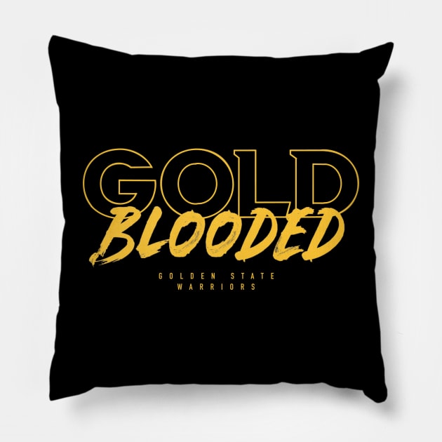 gold blooded Pillow by MustGoon