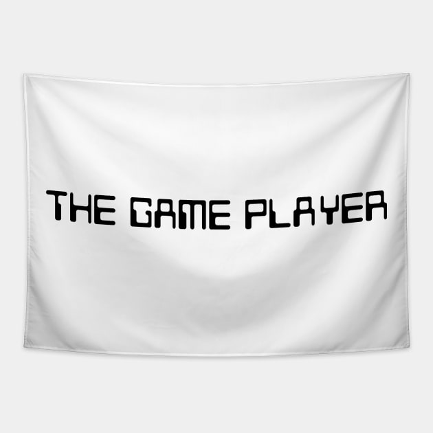 The Game Player BLACK Tapestry by old_school_designs