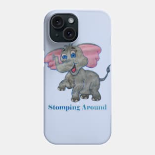 Stomping Around - Elephant Phone Case