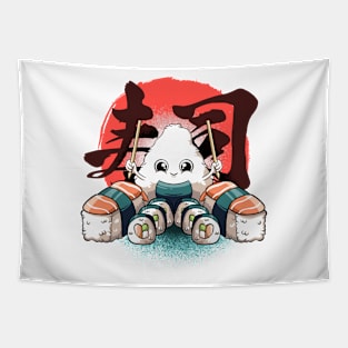 Sushi Kawaii Food Japanese Sushi Chef Lover Anime Sushi Tapestry