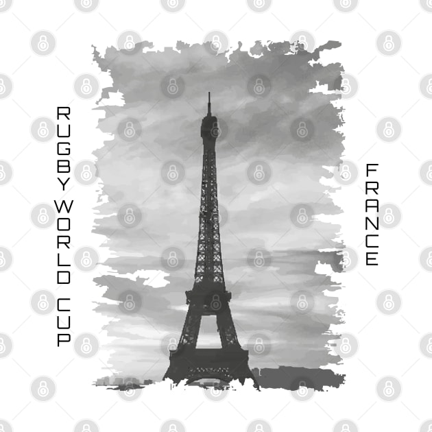 Eiffel tower rugby design by Cherubic