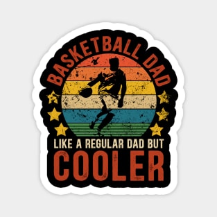 Basketball Dad Funny Vintage Basketball Father's Day Gift Magnet