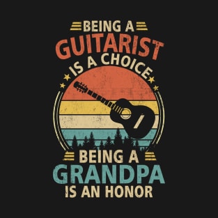 Guitarist Grandpa T-Shirt Guitar Funny Gift Grandpa T-Shirt