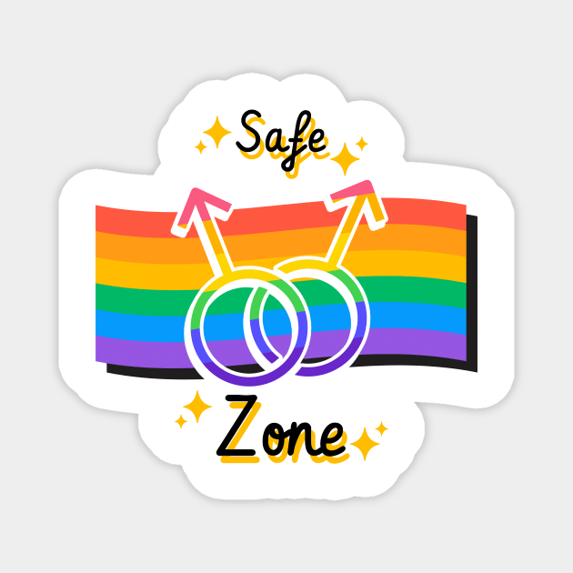 SafeZone Magnet by Celebrate your pride