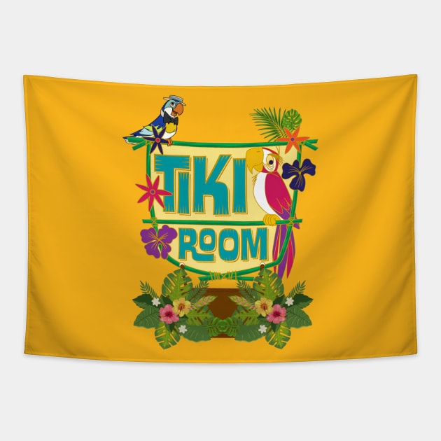 Enchanted Tiki Room Tapestry by Gvsarts