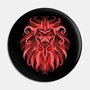 Leo Zodiac Sign - Red Pin