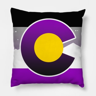 Colorado Flag Ace Asexual Pride Pillow