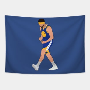 Klay Thompson 14 Three's Celebration - Golden State Warriors Tapestry