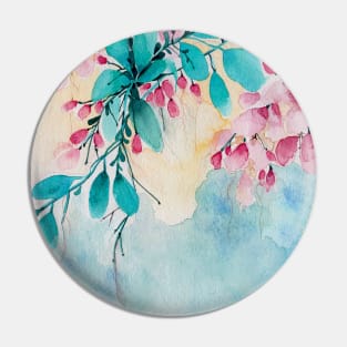 Watercolor Petals Pin