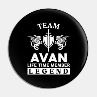 Avan Name T Shirt - Avan Life Time Member Legend Gift Item Tee Pin