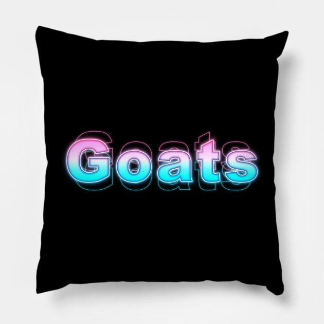 Goats Pillow by Sanzida Design