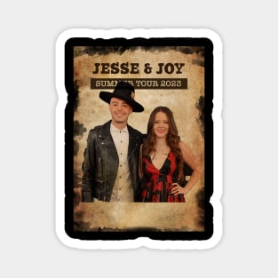 Vintage Old Paper 80s Style Jesse & Joy summer 2023 Magnet