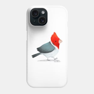 Red Crested Cardinal Bird Phone Case