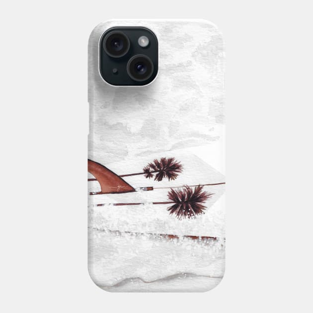 surfing is life Phone Case by GinColorist