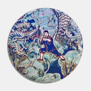 Kung Fu Dragon Fighter Pin