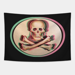 3D Skull & Bones Tapestry