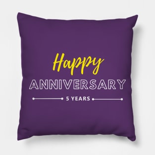 Happy Anniversary | 5 Year Pillow