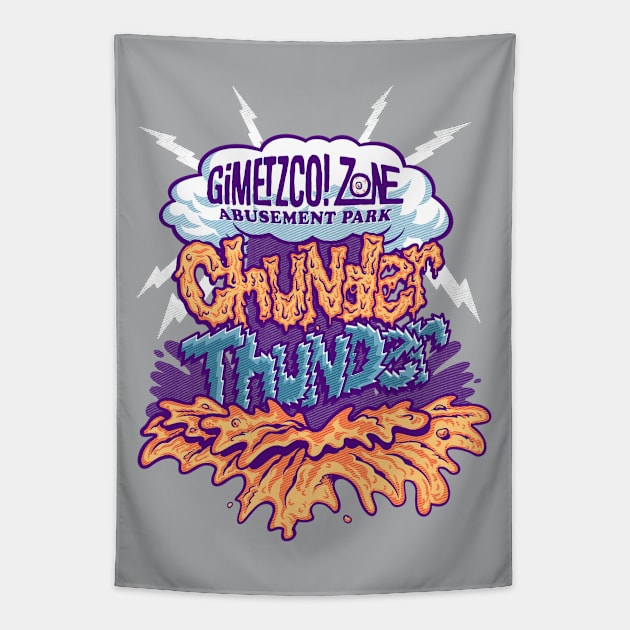 CHUNDER THUNDER Front/back Tapestry by GiMETZCO!