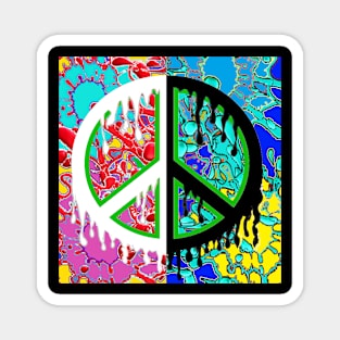 spray peace contrast Magnet