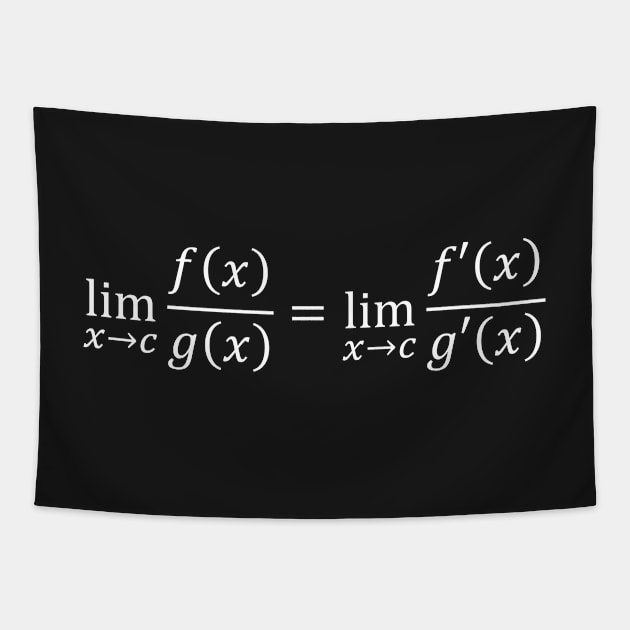 L'Hopital's Rule - Math And Calculus Basics Tapestry by ScienceCorner