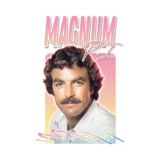 Magnum PI / Retro 80s Aesthetic Design T-Shirt