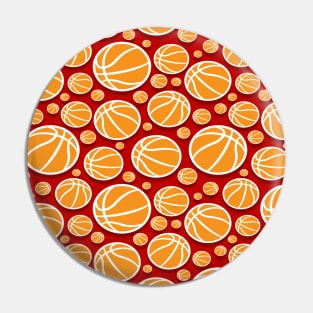 Basketball Pattern Pin