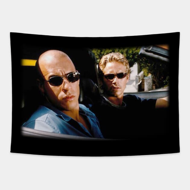 fastandfurious classic Tapestry by Naz X