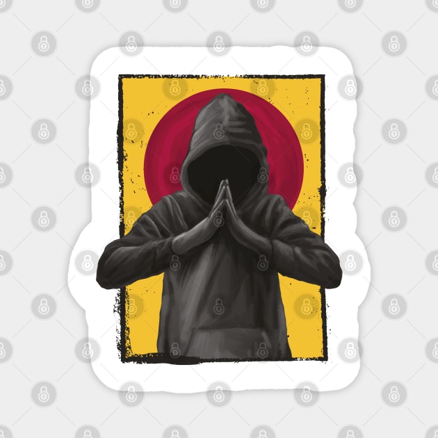 Silent Monk Magnet by LR_Collections