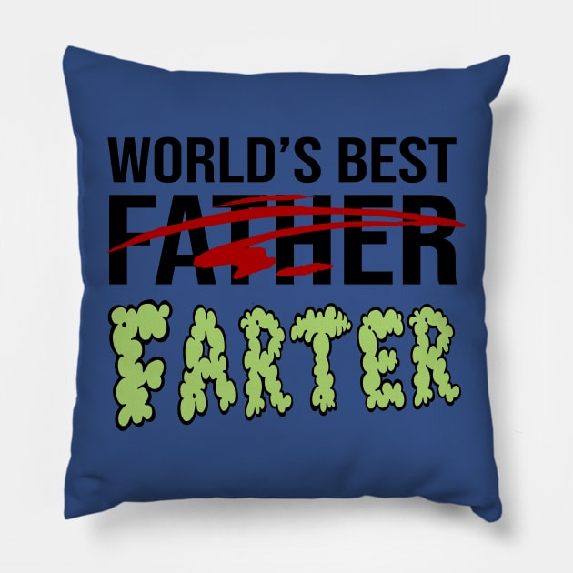 Worlds Best Father Farter Pillow by HeyListen