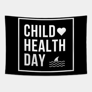 Child health day, baby shark Tapestry