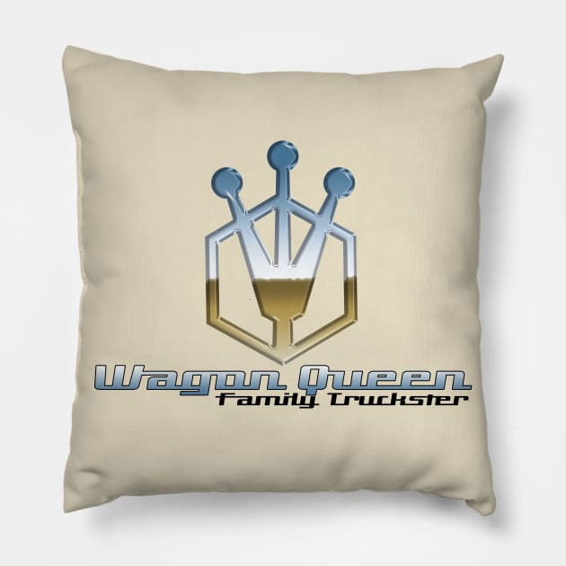 Wagon Queen Family Truckster (color) Pillow by spicytees