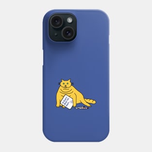 Small Chubby Cat with Joe Biden First Debate Quote Phone Case