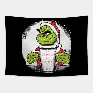 Grinch I hate people Tapestry